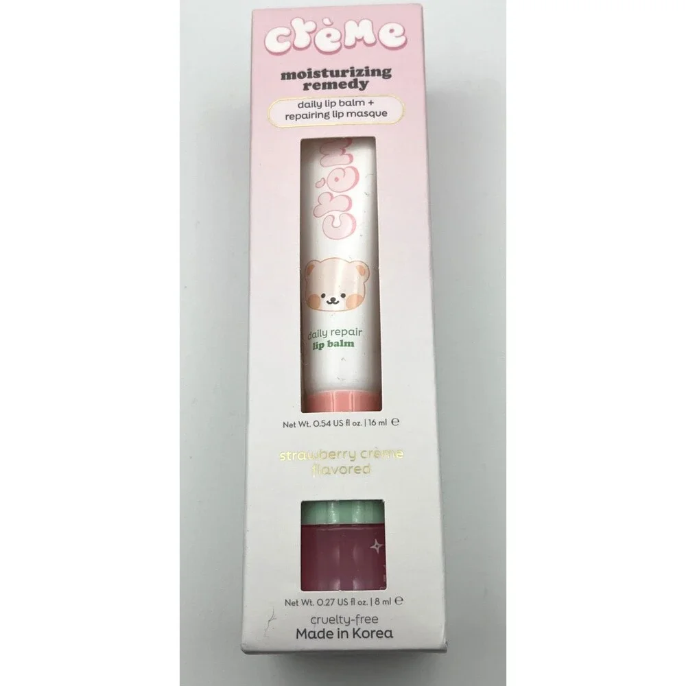 Creme Moisturizing Remedy Daily Lip Balm + Repairing Lip Masque NEW